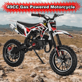 thumbnail image 1 of Seipouy 49cc Dirt Bike for Adults & Kids,Kids Dirt Bike Mini Dirt Bikes,2-Stroke Gas Power Motocross Off-Road, Mini Pit Bike with Front Rear Disc Brakes, High-Speed Racing Motorcycle for Kid 40KM/H, 1 of 7