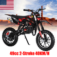 thumbnail image 1 of Seipouy 49cc Kids Dirt Bike,2-Stroke Gas Dirt Bike, Dirt Bike for Kids 8-14,Gas Power Pocket Rocket Bike,Gas Motorcycle with Front Rear Disc Brakes, Off Road Motorcycle Max Load 220LBS, 1 of 8