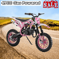 thumbnail image 1 of Seipouy 49cc Kids Dirt Bike, 2-Stroke Mini Dirt Bike, Gas Bike for Kids & Adults, Motocross Off-Road Tires Shock Absorption Springs Pit Bikes, Speeds Up to 40 KM/H, motos para niños gasolina, 1 of 9