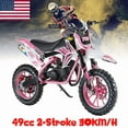 thumbnail image 1 of Seipouy 49cc Kids Dirt Bike, Dirt Bike for Kids, Mini Bike with 2-Stoke, Gas Power Motocross, Off Road Mini Motorcycle, Pocket Motorbike with Front Rear Disc Brakes, Racing Max Speed 30KM/H, 1 of 10