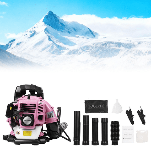 Seipouy 52CC 550CFM Leaf Blower - 2 Stroke Backpack Gas Powered Leaf Blower, Grass Lawn Blower Air Cooling Gasoline Backpack Grass Blower, Backpack Snow Blower for Garden