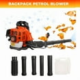 thumbnail image 1 of Seipouy 52CC Backpack Gas Powered Leaf Blower, Commercial 550 CFM 1.7 HP 2 Cycle Powerful Lightweight Gasoline Grass Lawn Blower with Harness Air-Cooled & Fuel Tank for Yard Lawn Care, Snow Removal, 1 of 5