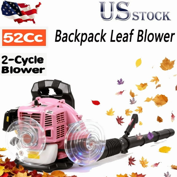 Seipouy 52CC Gas Backpack Leaf Blower 2 Cycle Enginee 550CFM 200MPH , 1.7HP ,Ergonomic Harness System,Low Vibration and Cruise Control Powerful Gas Blowers for Lawn Yard Care-Gifts for Dad