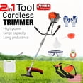 thumbnail image 1 of Seipouy 52CC Gas Weed Wacker, 2-Cycle 2 in 1 Gas Weed Eater, Upgraded 2.2KW/8500rpm Weed Eater Gas Powered, Multi-Functional Trimming Tool Hedge Brush Cutter Complete Accessories, 1 of 10