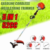 Seipouy 52cc 2-Stroke Gas Weed Eater, 5 in 1 Weed Wacker Gas, Hedge Trimmer with Attachments, 9500rpm Strong Power & Brush Cutter for Yard and Garden
