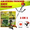 thumbnail image 1 of Seipouy 52cc Weed Eater Gas Powered, 2 in 1 Gas String Trimmer, Weed Wacker, Heavy Duty Weed Wacker, Upgraded 2200w/8500rpm Engine Brush Cutter, 3 Days Delivery from USA, 1 of 8