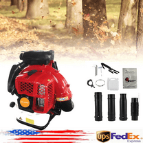 Seipouy 80CC Gas Leaf Blower Backpack 900 CFM 206 MPH 2-Cycle Ergonomic Harness System Low Vibration and Cruise Control Powerful Gas Blowers for Lawn Yard Care Gifts for Dad