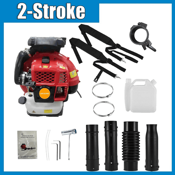Seipouy 80CC Gas Powered Backpack Leaf Blower 900 CFM , Powerful 206 MPH 2-Stroke Petrol Powered Leaf blowers for Lawn/Garden Care Yard Snow/Grass Blowing Dust Debris