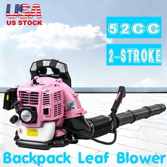 Seipouy Backpack Leaf Blower, 2 Stroke Engine 550 CFM Air Volume Tank Leaf Blower 52CC Gas Powered Blowers Snow Blower for Lawn Care Road Cleaning