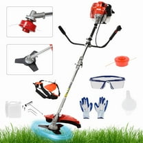 Seipouy Gas Weed Eater, 52CC 2-Stroke Weed Wacker Gas Powe, 2 in 1 Multi-Functional String/Grass Trimmer, Brush Cutter for Gardening