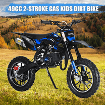 Seipouy Kids Dirt Bike-49cc Dirt Bike for Kids & Adluts with 2-Stroke, Gas Power Motocross Witg Speeds up to 25MPH, Off Road Mini Motorcycle with Front Rear Disc Brakes