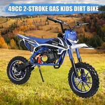 Seipouy Mini Dirt Bike, 49cc Gas Powered Mini Bike 2 Stroke, Off Road Motorcycle for Kids and Adult, Kids Dirt Bike with Front & Rear Disc Brakes, Up to 18 MPH, Weight Support Up to 220 LBS