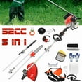 thumbnail image 1 of Seipouy Powerful 52cc 5 in 1 Multi Functional Trimming Tools,Gas Hedge Trimmer,Weed Eater,String Trimmer, Brush Cutter,Pole Saw Chainsaw with Extension Pole, Rubber Handle & Shoulder Strap Included, 1 of 11