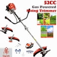 thumbnail image 1 of Seipouy String Trimmer,52cc 2-Cycle Gas Powe Backpack Brush Cutter - 2-in-1 Multi-Function Trimmer with Pole Saw, Hedge Trimmer & Grass Blade for Professional Garden Yard Maintenance, 1 of 12