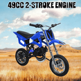 thumbnail image 1 of Seipouy [US Fast Arrival] 49cc Kids Dirt Bike 2-Stroke - Mini Motorcycle with Front Rear Disc Brakes, Gas Dirt Bikes with Speeds up to 25 MPH, Off-Road Tires, Shock Absorption, Dirtbikes for Kids, 1 of 8