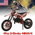 thumbnail image 1 of Seipouy Upgraded 49cc Kids Dirt Bike 2-Stroke - Mini Motorcycle, Gas Dirt Bikes with Front Rear Disc Brakes Speeds up to 25 MPH, Off-Road Tires, Shock Absorption, Dirtbikes for Kids, 1 of 10