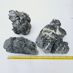 Seiryu Smoky Mountain Stone - 1 Lbs Mix Size Kit of Medium and Small Rocks