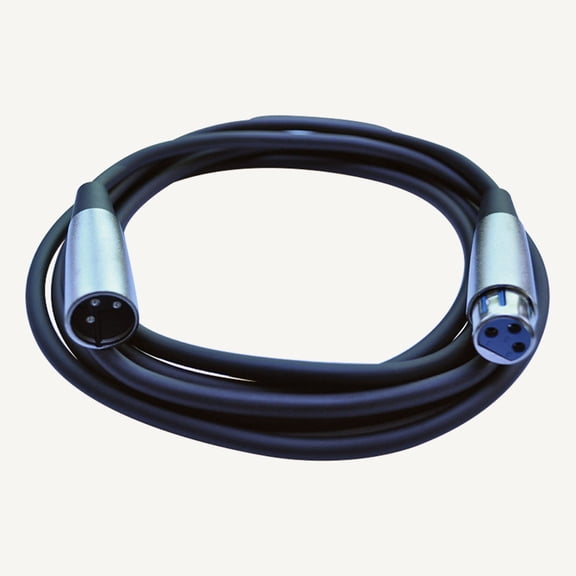 Seismic Audio  - 10 Foot DMX Cable XLR 3 Pin 10' - DJ Lights - Lighting Black - SADMX10