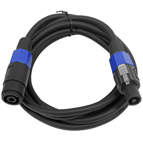 Seismic Audio 10' Speakon Extension Cable - Speakon Male to Speakon Female 12AWG Black - SPXC-10