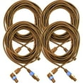 thumbnail image 1 of Seismic Audio (4)  25' Foot Speakon to Right Angle Speakon PA/DJ SPEAKER CABLE Black - TW12SRT25-4Pack, 1 of 3