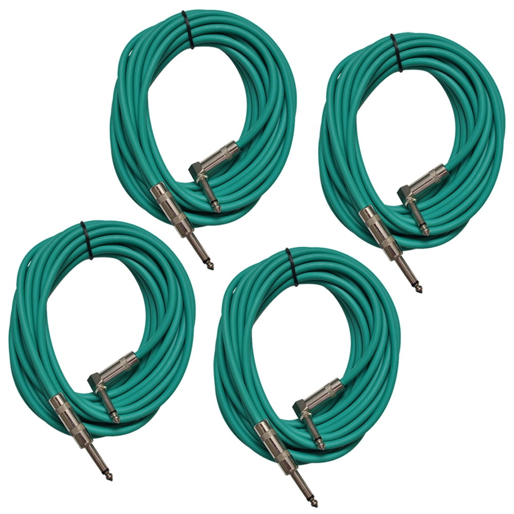 Seismic Audio SAGC20R-YELLOW Straight To Right-Angle