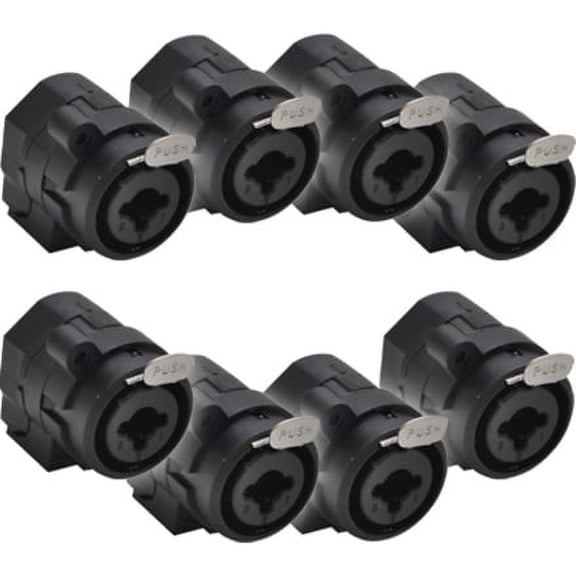 Seismic Audio 8 Pack - XLR 1/4" Combo Jacks Dual Function Panel Mount Connectors - SAPT50-8Pack