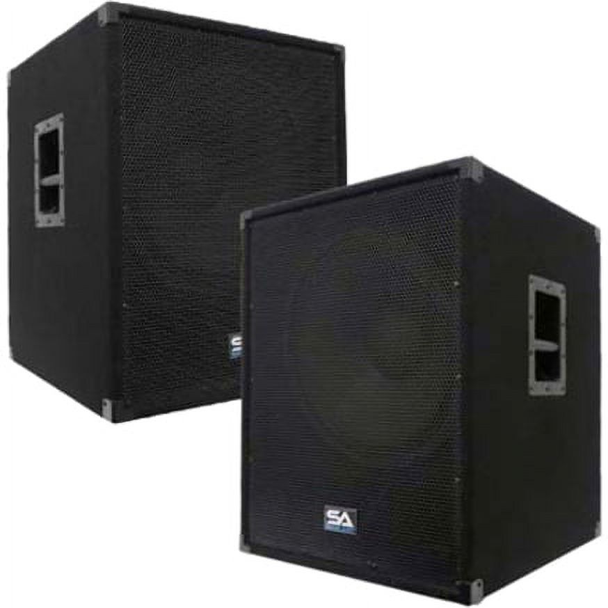 Seismic Audio Aftershock 18(Pair) Subwoofer System, 800 W RMS, Black - image 1 of 3