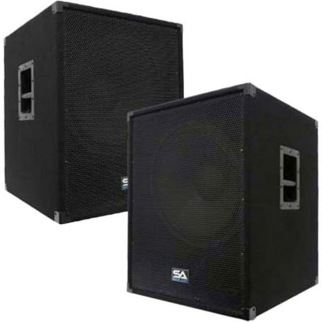 Seismic Audio Aftershock 18(Pair) Subwoofer System, 800 W RMS, Black