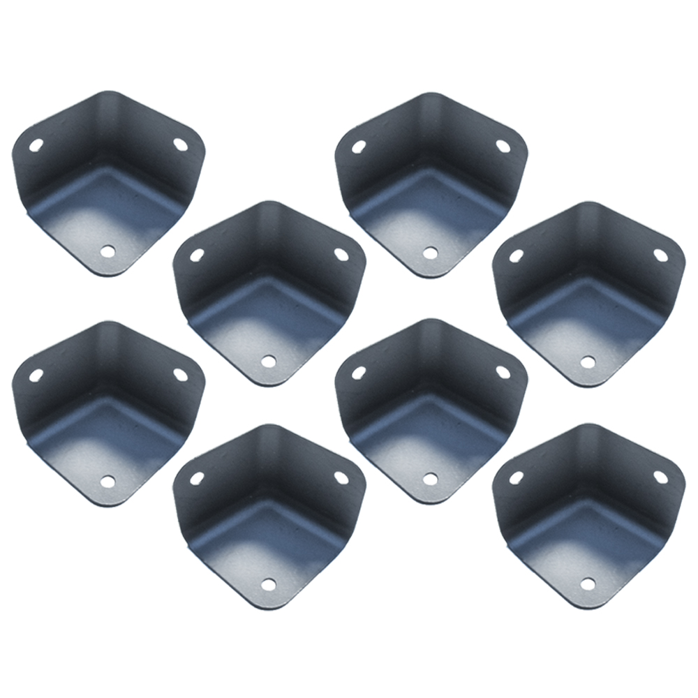 Seismic Audio Black Metal Corners for PA Speakers and Subwoofer Cabinets - 8 Pack - SACR407-8Pack - image 1 of 2