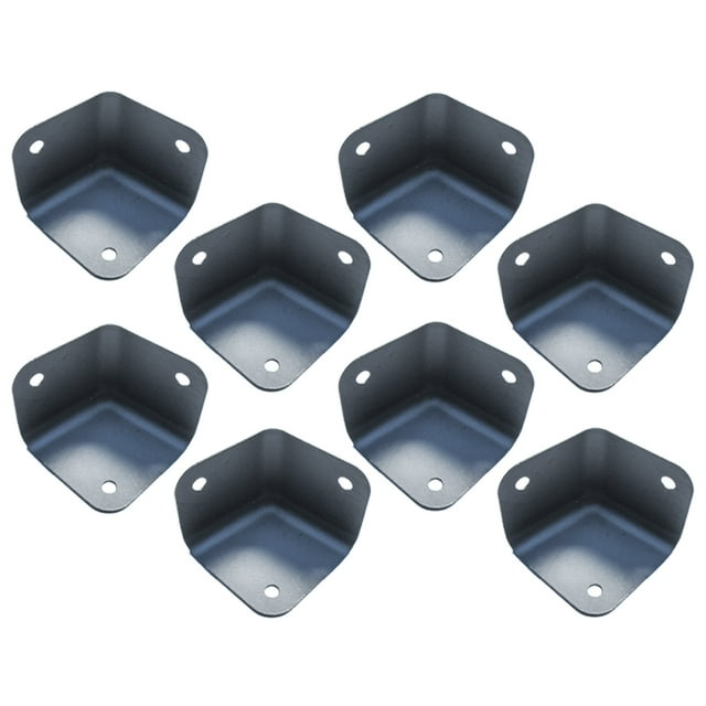 Seismic Audio Black Metal Corners for PA Speakers and Subwoofer Cabinets - 8 Pack - SACR407-8Pack