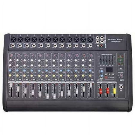 Seismic Audio LandSlide 12P, 12 Channel DSP Professional Powered Mixer