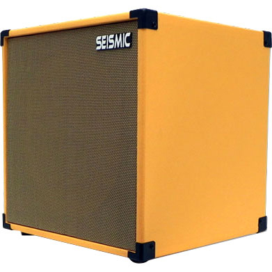 Seismic Audio Luke-1x12TR, Empty 12" Guitar Cabinet, Orange Tolex/Wheat Cloth Grill - image 1 of 3