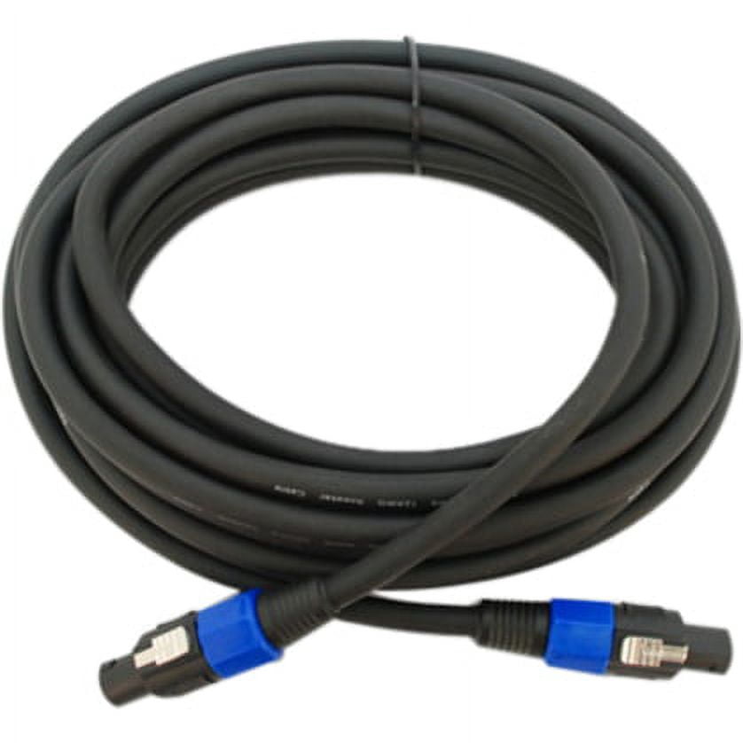 Seismic Audio NEW  25' SPEAKON SPEAKER CABLE 4 Conductor Black - F12S25