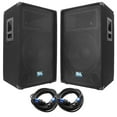 thumbnail image 1 of Seismic Audio Pair of 15" DJ Speakers and 35' Speaker Cables - 15" Band Karaoke Loudspeakers - SA-15T-PKG22, 1 of 7