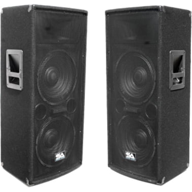 Seismic Audio Pro Audio SA-122T 2-way Indoor Speaker, 600 W RMS, Black