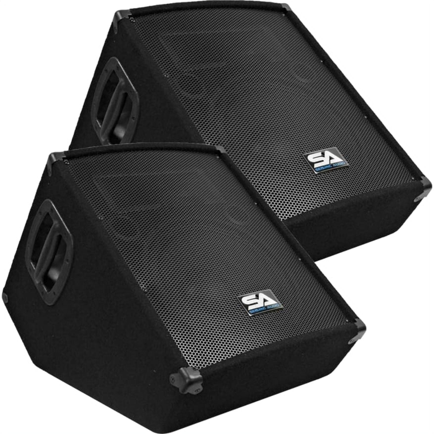 Seismic Audio SA12MTPW (Set of 2) Speaker System, 600 W RMS, Black