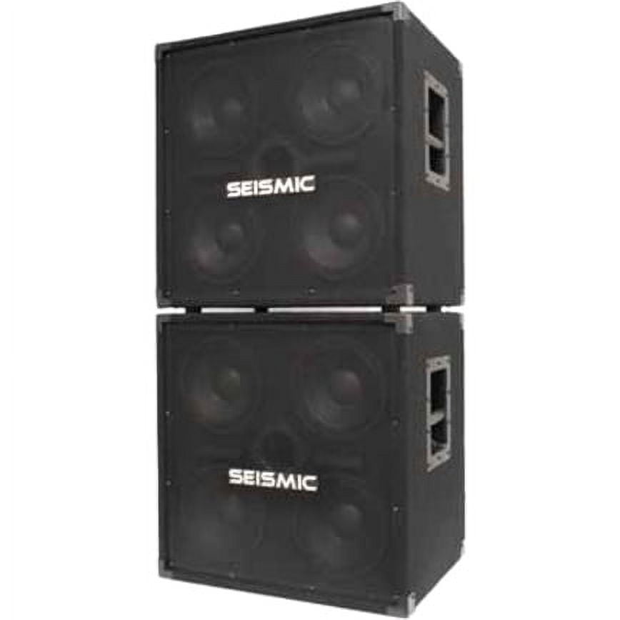 Seismic Audio SA-4x8 (Pair) 2-way Indoor/Outdoor Woofer, 300 W RMS, Black