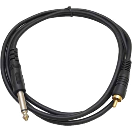 Seismic Audio SA-TSR5-S, 1/4" TS to RCA Mono 5 Feet