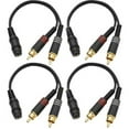 thumbnail image 1 of Seismic Audio SA-i2RM1E (4 Pack), Female 1/8" to Male RCA Patch Cables, 1 of 3