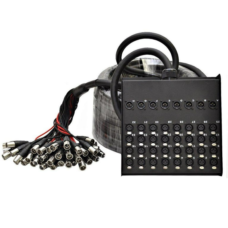Seismic Audio SACB-32x8x100 XLR Snake, 32 - Channel Low