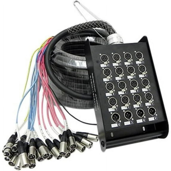 SAEM-16x4x100 - 16 Channel XLR Color Coded Snake Cable - 100 Feet
