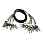Seismic Audio NEW 16 CHANNEL TRS SNAKE CABLE -10 Feet Pro Audio Patch - SASRT-16x10