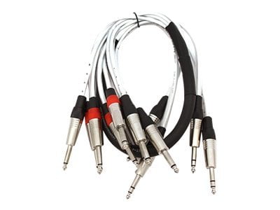 Seismic Audio Audio Insert Snake Cable TRS 1/4" to Dual TS 1/4" - 4+8, 8+16, 12+24 - 3' to 15' - SAST-Series