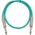 thumbnail image 1 of Seismic Audio SASTSX-2, Green 2 Foot TS Patch Cable, 1 of 2