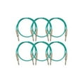 thumbnail image 1 of Seismic Audio SASTSX-3 - Audio cable - mono jack male to mono jack male - 91 cm - shielded - green (pack of 6), 1 of 3