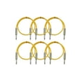 thumbnail image 1 of Seismic Audio SASTSX-3 - Audio cable - mono jack male to mono jack male - 91 cm - shielded - yellow (pack of 6), 1 of 3