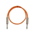 thumbnail image 1 of Seismic Audio  - Orange 1/4" TS 3' Patch Cable - Effects - Guitar - Instrument Orange - SASTSX-3Orange, 1 of 2
