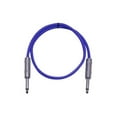 thumbnail image 1 of Seismic Audio  - Purple 1/4" TS 3' Patch Cable - Effects - Guitar - Instrument Purple - SASTSX-3Purple, 1 of 2