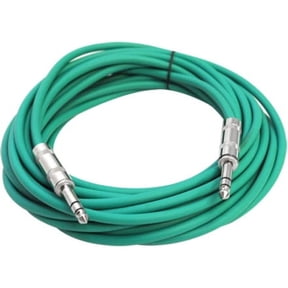 Seismic Audio SATRX-25, Green 25 Foot TRS Patch Cable