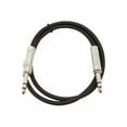 thumbnail image 1 of Seismic Audio  - Black 1/4" TRS 3' Patch Cable - Effects Black - SATRX-3Black, 1 of 3